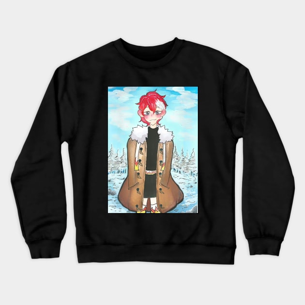 Winter Fire Crewneck Sweatshirt by reigncore